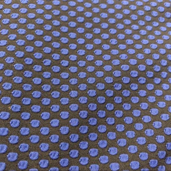 Black with blue polka sleeveless dress - Picture 6 of 12